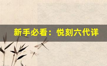 新手必看：悦刻六代详细使用步骤