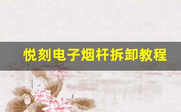悦刻电子烟杆拆卸教程：零基础指南