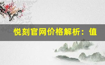 悦刻官网价格解析：值得购买的电子烟型号